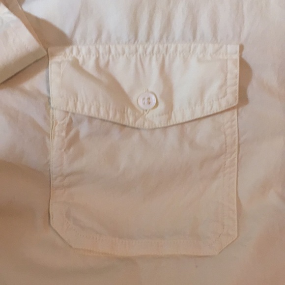 BR pale yellow men’s casual button up - Picture 3 of 6